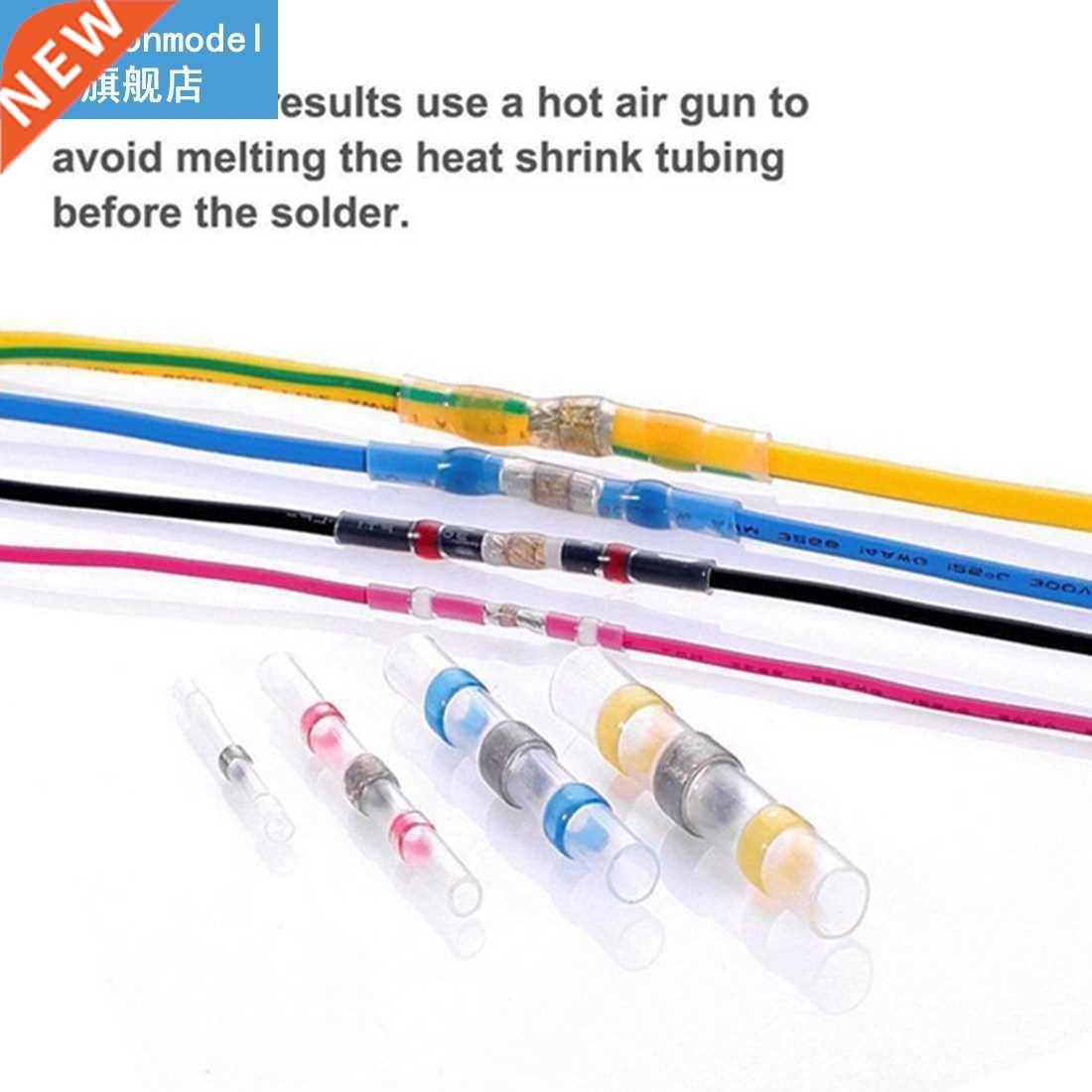 100/200/500pcs Heat Shrink Butt Connectors Sder Seal Wire