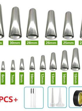 16Pcs Caulking Finisher Kit Stainless Steel Caulk Nozzle App