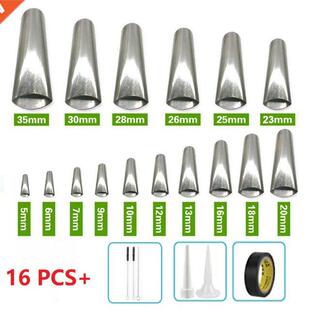 16Pcs Caulking Finisher Kit Stainless Steel Caulk Nozzle App