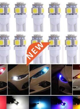 Katur 10pcs T10 W5W LED Bulb 5 D LED White Blue Red Yellow G
