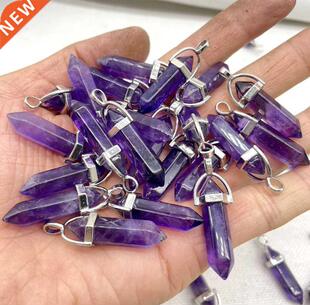 Natural Gem Stone Quartz Crystal amethyst Turquoise Hexagona