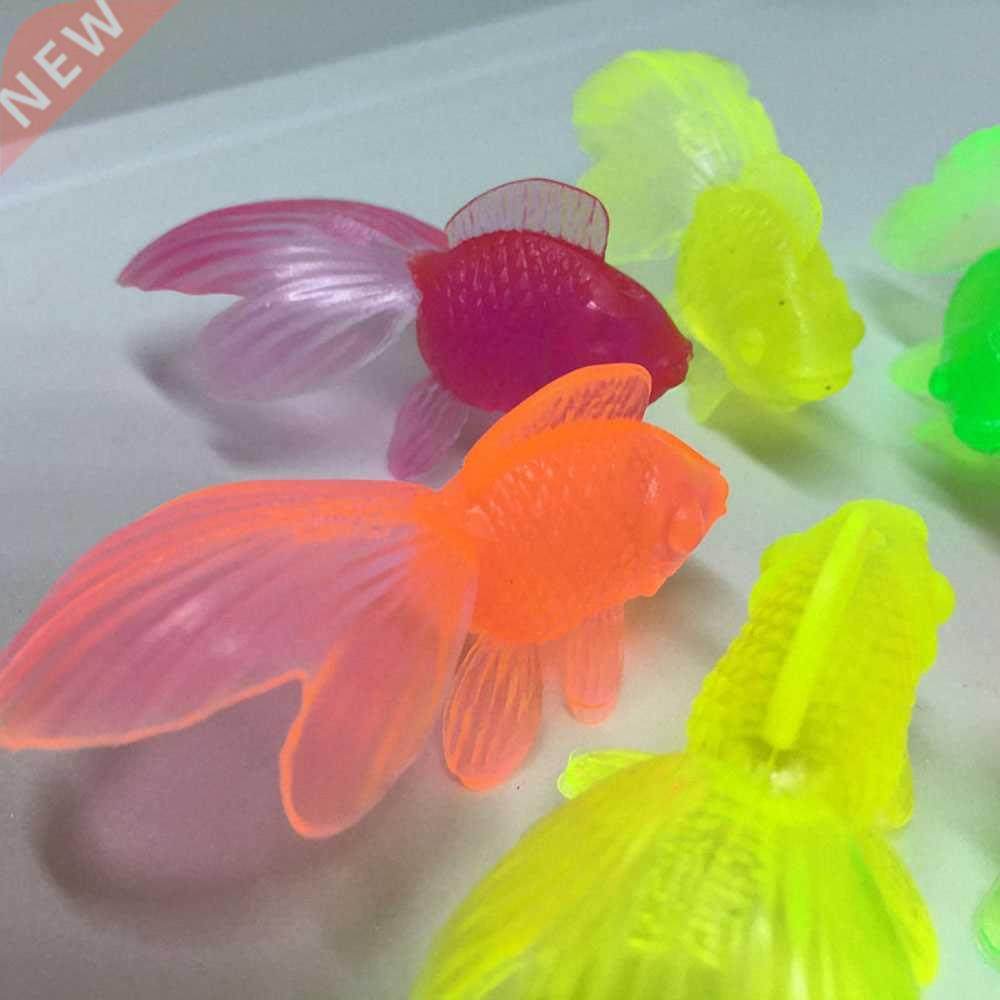10pcs/set kids soft rubber gold fish baby bath toys for chil