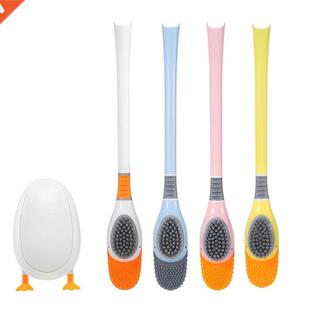 Duck Shape Toilet Brush TPR Bristles Toilet Bowl Scrubber Br