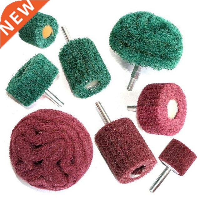 8PCS Non Woven Abrasive Buffing Polishing Wheel Drill Attach