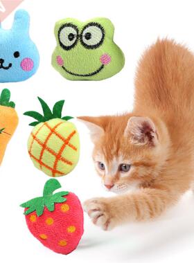 1pcs Fruits And Animals Design Cat Toy Catnip Toy Cute Mini