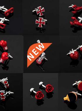 High quality men's series of other red Cufflinks / glasses /