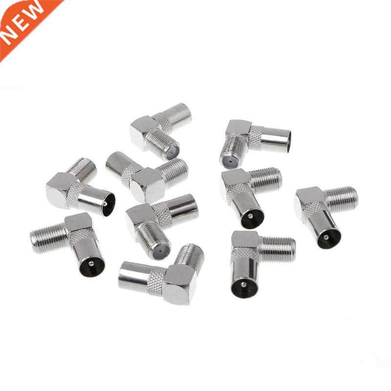 10 Pcs Right Angled Angle 90 degree F Connector Female to RF