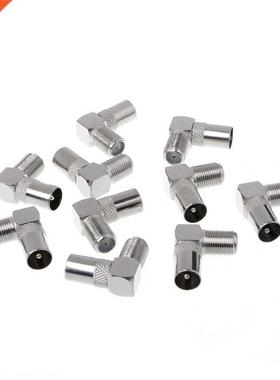 10 Pcs Right Angled Angle 90 degree F Connector Female to RF