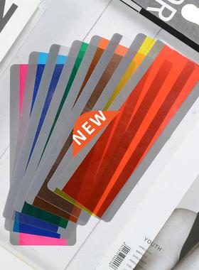8 Pieces Large Size Guided Reading Strips Highlight Colored