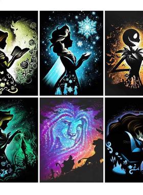 5D  Diamond Painting Princess Back View Bizarre Cartoon