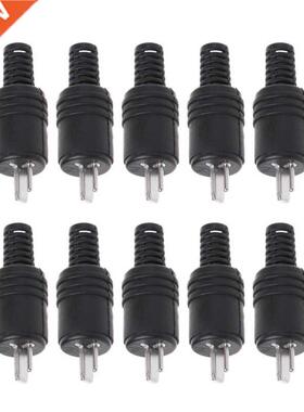 10 Pcs 2 Pin DIN Speaker Plug 2-Pin Plug Hifi Loudspeaker Ca
