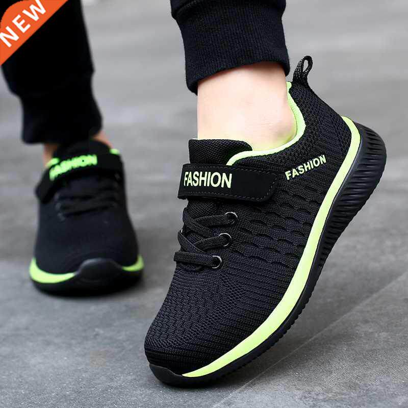 2021 fashion kids sport shoes boys hook&loop running