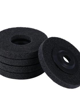 5Pcs 4 Inch Nylon Fiber Polishing Wheel Non Woven Abrasive F
