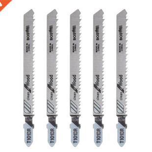 5Pcs/Set T101BR HCS 100mm Jigsaw Blades Clean for Wood Lamin