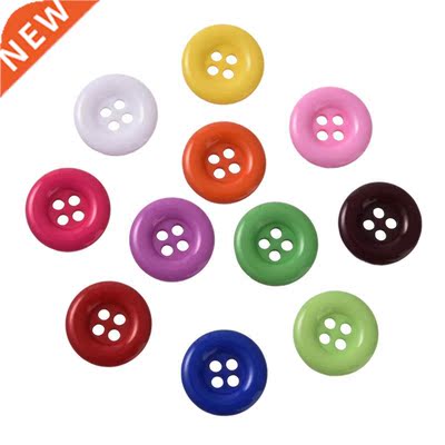 100pcs 18mm Round Resin Buttons Sewing Tools Decorative Butt