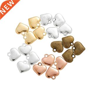 30pcs Gold color Hearts Charms Necklace Pendant Bracelet Je