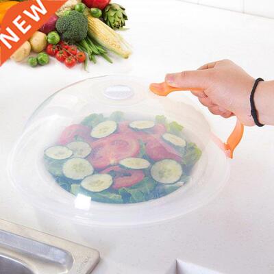 1PC Plastic Microwave Food Cover Clear Round Dish Cake Bread