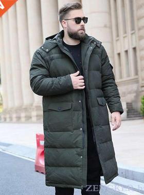 New style men's big size coat winter down jacket long knee w