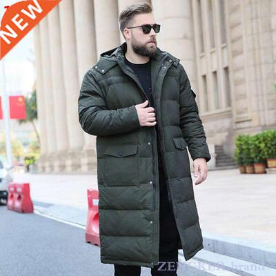 New style men's big size coat winter down jacket long knee w