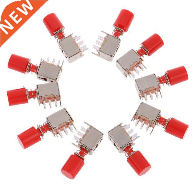 10pcs 6 Pins Self-locking Key Power Switches PS-22F03 Right