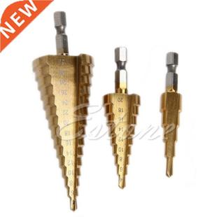 Nitride Coated Quick Steel Chan Bit Titanium Drill 3Pcs Step