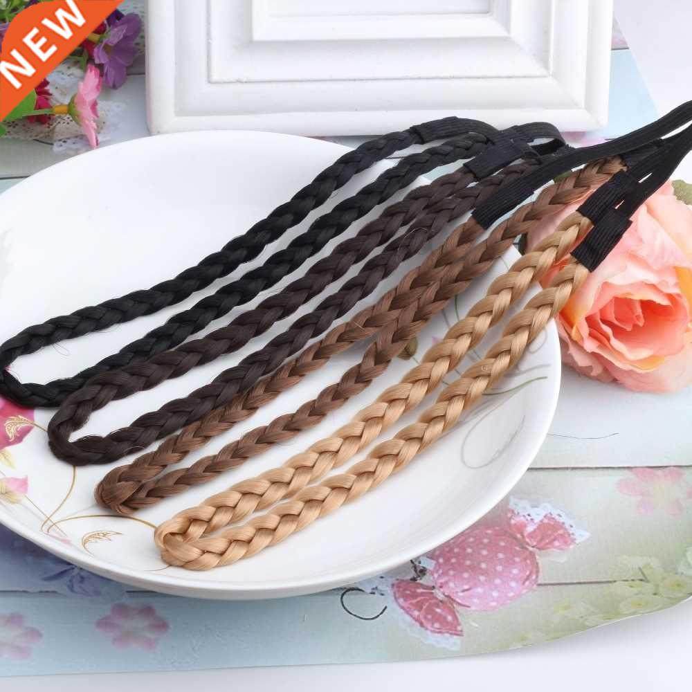 Fashion Woen Girl Synthetic Hair Plaited Plait Elastic Wig
