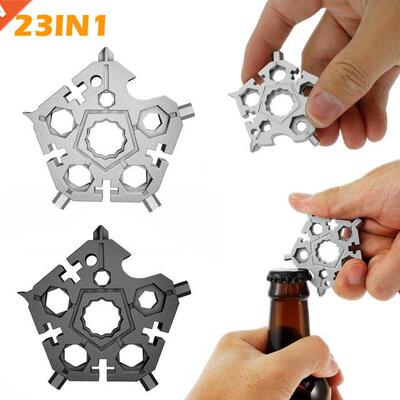 23 n 1 Snowflake Wrench Stanless Steel Snowflakes Mult-To