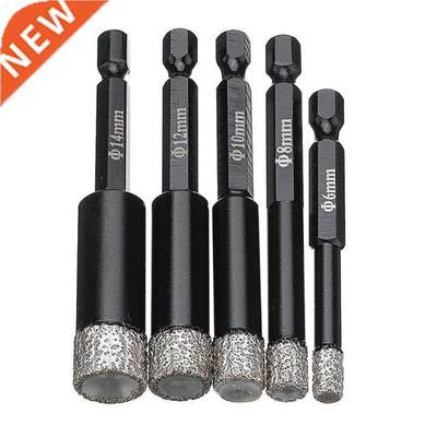 6/8/10/12/14mm Diamond Dry Drill Bits Set Marble Ceramic Til