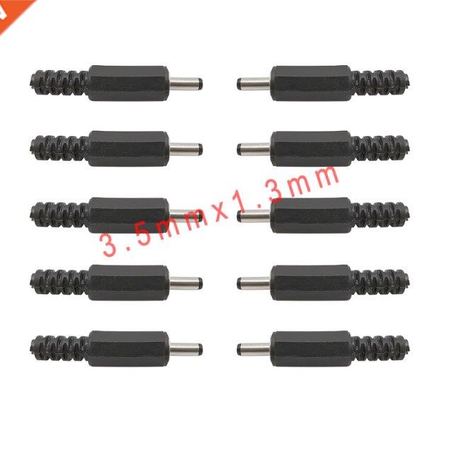 10Pcs 3.5mm*1.3mm DC Power Solder Connector Plug Panl Mount