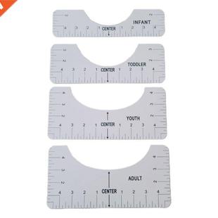 Shirt Alignment Guide pack Tool with Craft Ruler