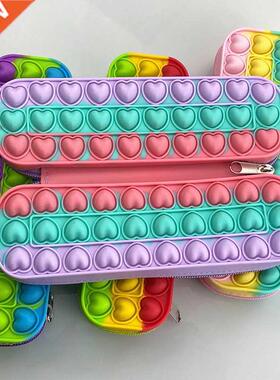 Pop Antisress Toys Pencil Case Push Bubble Children Sress Re
