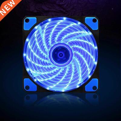 120mm 15 LED Ultra Silent Computer PC Case Cooling Fan CPU C