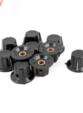 10 Pcs Plastic Rotary Potentiometer Pointer Knob Cap for 6mm
