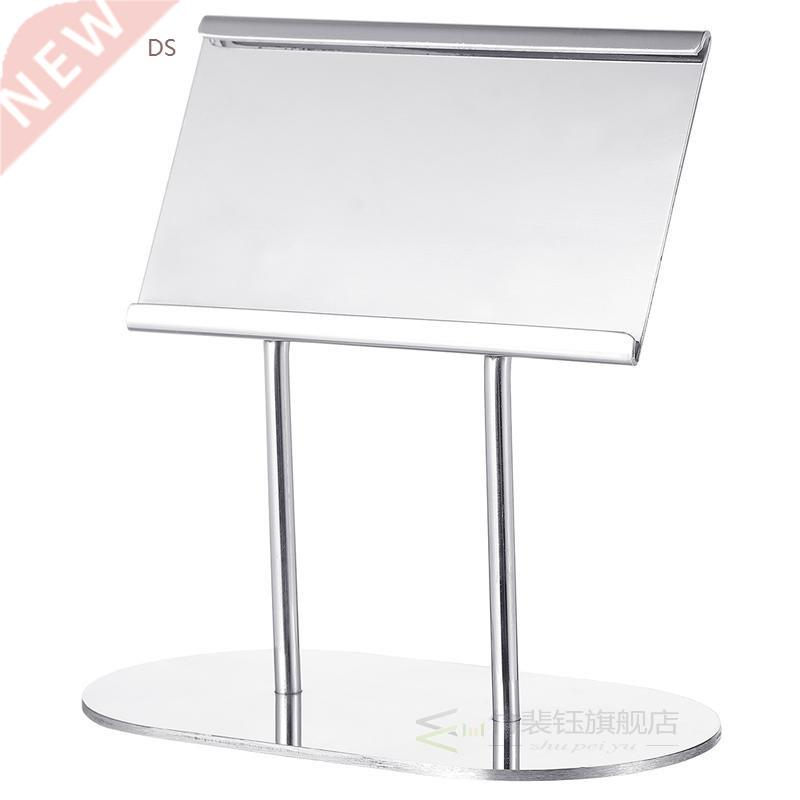 1pc Table Cards Holder Stainless Steel Showing Information M