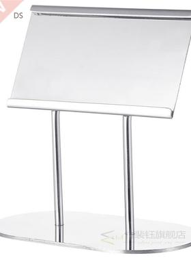 1pc Table Cards Holder Stainless Steel Showing Information M