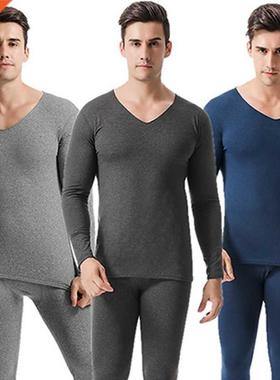 New Men Underwear Long Johns suit Velvet Thermal Sets Men Wa
