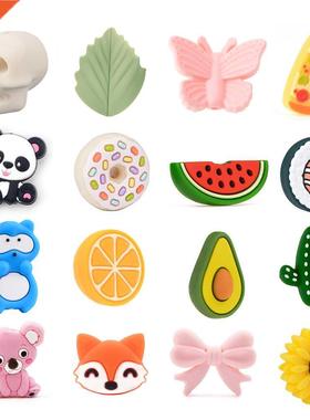 al BPA-Free Avocado Baby Teething Toy Pacifier Chain Accesso