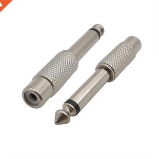 Plug Connector for Mono nch Male Audo 2Pcs Jack 6.35mm