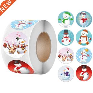 Christmas you Thank inch Stickers Sealing Gift 500pcs