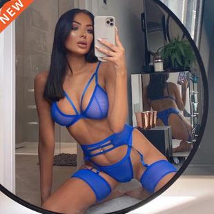 Lingerie Set Women's Intimates Lace Mesh Plus Size Underwear