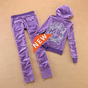 Women Tracksuits Fall Velo Fabric 2022 Velvet Spring Brand