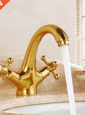Bathroom Vessel Sink Faucet Double Handle Two Knobs Mixer Ba