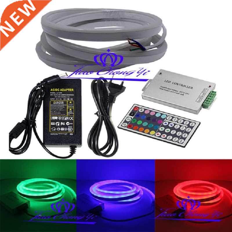 2M DC12V 5050 RGB Flex solf led neon rope strip+12A RGB cont