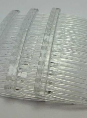 20 Clear Plastic Hair Clips Side Combs Pin Barrettes 70X40mm