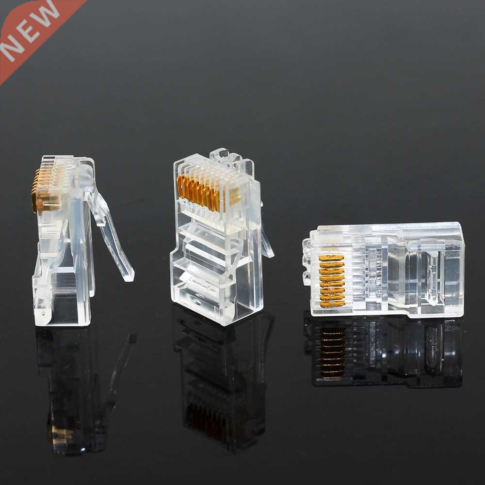 20/50/100PCS RJ45 Ethernet Cables Module Plug Network Connec