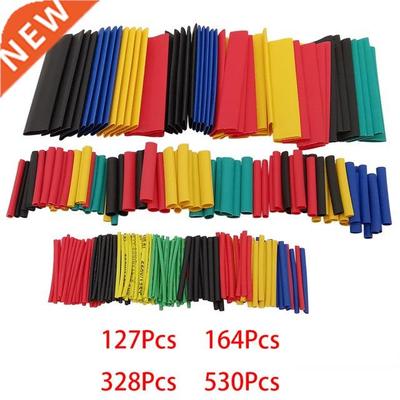 127-520Pcs Heat Shrink Thermoresistant Tube Shrinking Tubing