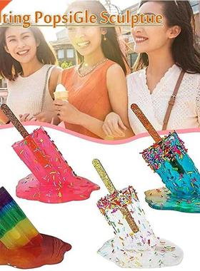 Home Decoration Tricky Ornaments Popsicle Melted Resin Ornam