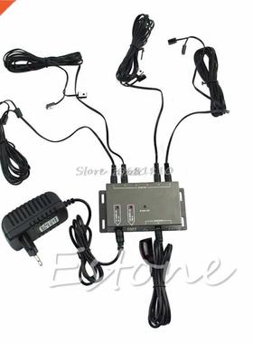 IR Remote Extender 8 Emitters Infrared Repeater System Kit E