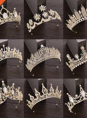Rhinestone Crystal Tiara Crown Wedding Hair Accessories Brid