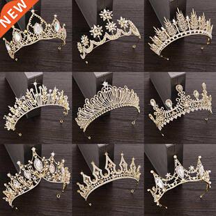 Rhinestone Crystal Tiara Crown Wedding Hair Accessories Brid
